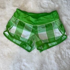 LULULEMON reflective checkered speed short 💚